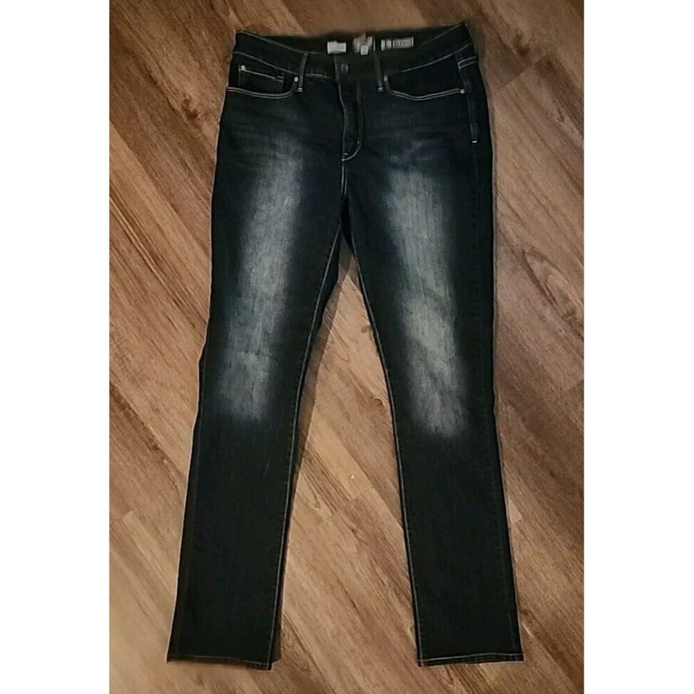 Levi Womens Jeans Size 32x32  Dark Wash Denim Slim Straight Gold